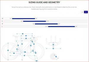 Elevate Team TT Bicycle Sizing Guide